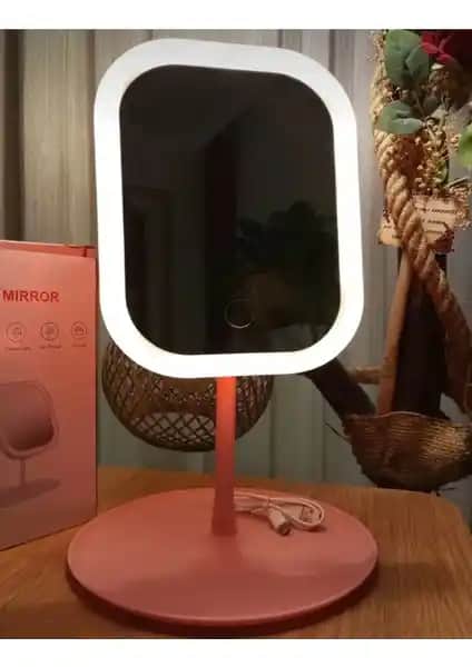 Snow Homs 3 Renk Kare Ledli Taşınabilir Şarjlı Makyaj Aynası ile Günlük Bakımınızı Kolaylaştırın