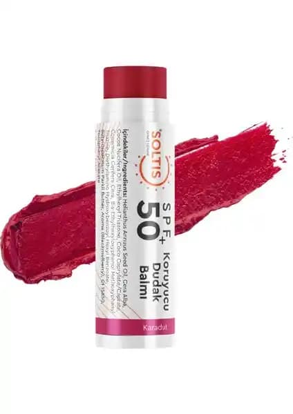 Soltis Karadut Renkli Dudak Balmı SPF50+ Doğal İçeriklerle Güçlü Dudak Koruması ve Nemlendirme