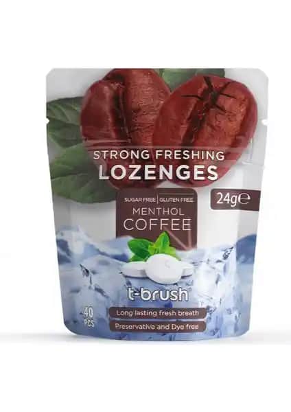 T-Brush Kahve ve Nane Aromalı Ferahlatıcı Ağız Pastili Doğal ve Etkili Ağız Bakım Seçeneği