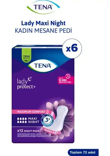 Tena Lady Maxi Night Kadın Gece Mesane Pedi: Konfor ve Güven İçin Güçlü Bir Seçenek