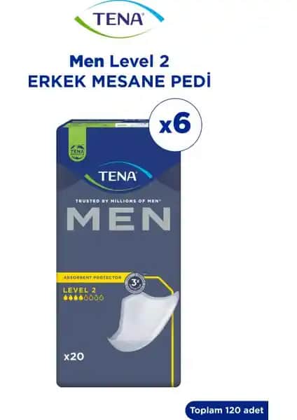 Tena Men Erkek Mesane Pedi Level 2: Günlük Güvenlik ve Konfor İçin İdeal Çözüm