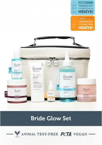 The Purest Solutions Bride Glow Set ile doğal ve parlak gelin cildi elde edin