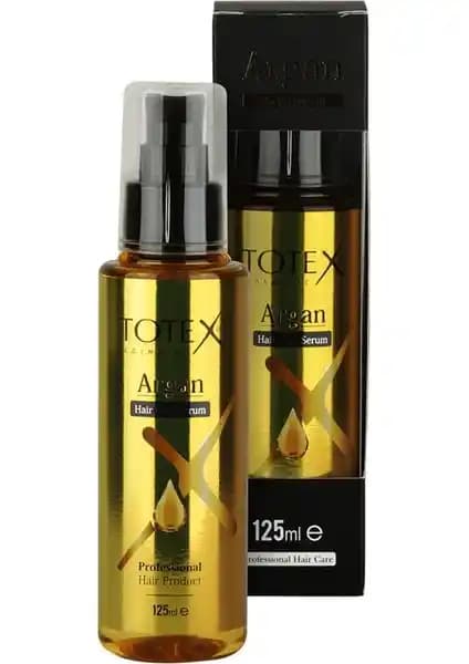 Totex Argan Saç Serumu 125 ml doğal içeriklerle saçlara parlaklık ve güç kazandırır