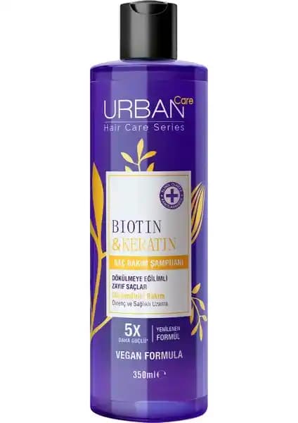 Urban Care Biotin Keratin Şampuanı Saç Dökülmesine Karşı Güçlendirici ve Parlaklık Sağlayan Ürün