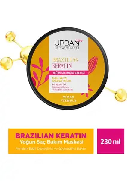 Urban Care Brazilian Keratin Yoğun Saç Bakım Maskesi ile Sağlıklı ve Parlak Saçlar