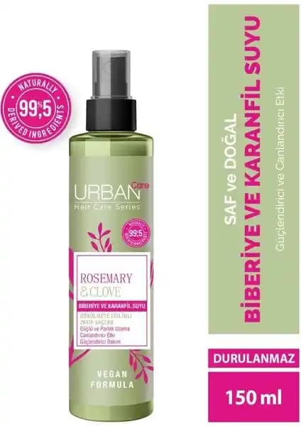 Urban Care Rosemary & Clove Biberiye ve Karanfil Suyu Saç Sağlığı ve Güçlendirme Ürünü