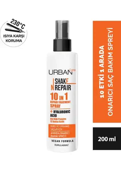 Urban Care Shake N Repair 10-In-1 Onarıcı Saç Spreyi ile Saç Sağlığınızı Güçlendirin