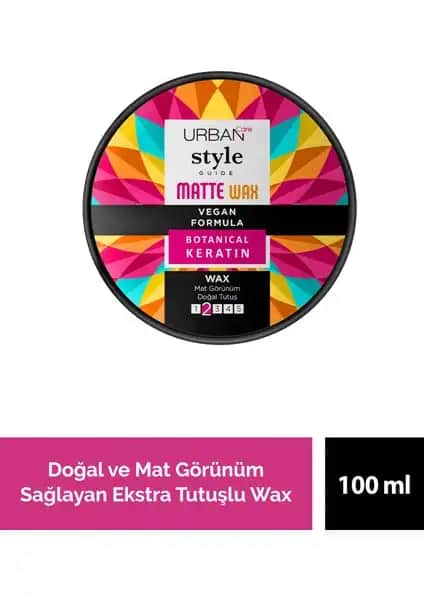 Urban Care Style Guide Mat Wax ile Doğal ve Kalıcı Saç Şekillendirme Çözümü