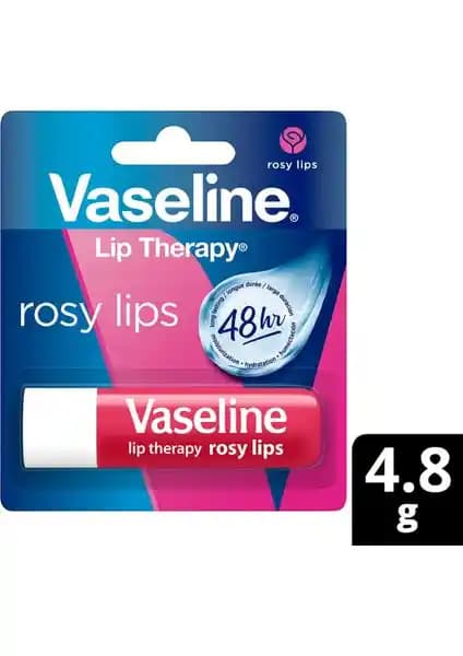 Vaseline Lip Therapy Rosy Lips Dudak Bakım Kremi Doğal Nemlendirme ve Koruma Sağlar