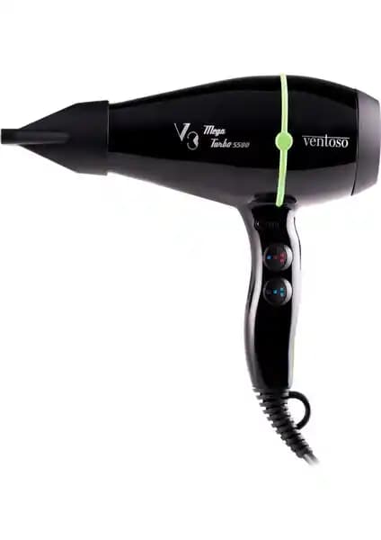 Ventoso V3 Megaturbo5500 Verde Profesyonel 2500W Fön Makinesi Ergonomik ve Güçlü Tasarım