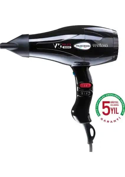 Ventoso V5 Silex5000 Profesyonel Saç Kurutma Makinesi Yüksek Performans ve Dayanıklılık
