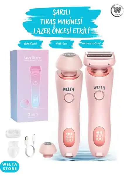 Welta Kadın Tıraş Makinesi: Çok Fonksiyonlu, Su Geçirmez ve Kablosuz Tasarım