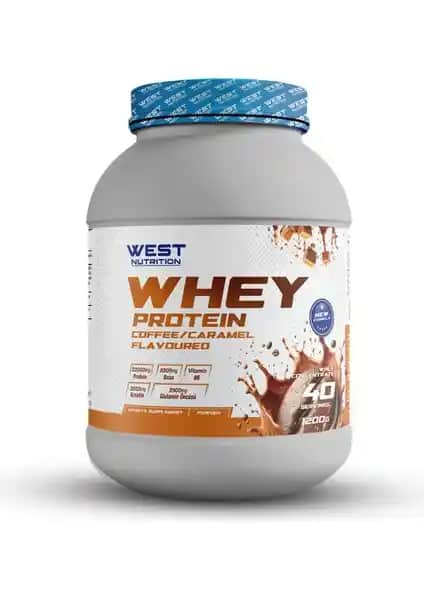 West Nutrition Whey Protein Tozu Kahve Karamel ile Kas Gelişimini Destekleyin ve Lezzetli Bir Spor Takviyesi Edinin
