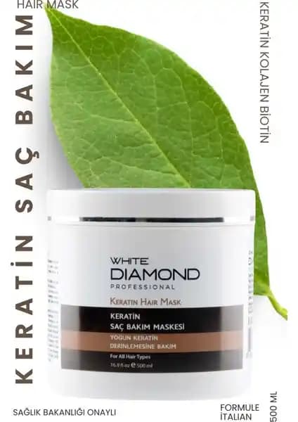 White Diamond Keratin Saç Maskesi: Yoğun Bakım ve Parlaklık Sağlayan Doğal İçerikli Ürün