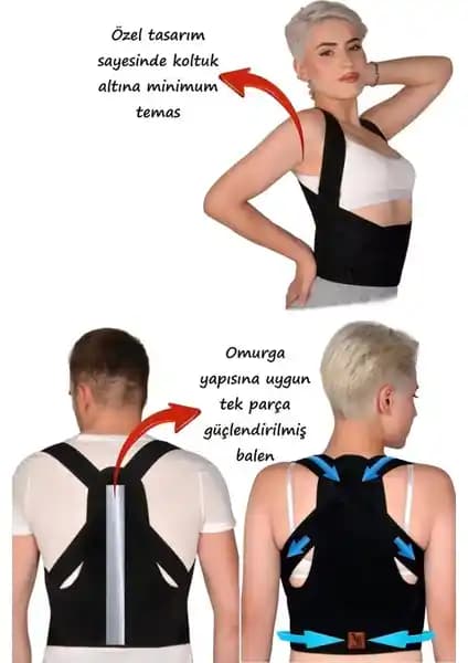 Wi-Fro Balenli Dik Durus Korsesi: Ergonomik ve Ayarlanabilir Duruş Desteği Ürünü