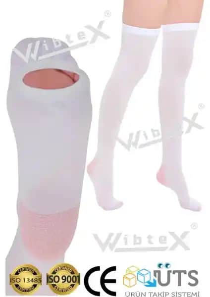 Wibtex Ameliyat Çorabı Diz Üstü Anti-Emboli Güvenli ve Konforlu Tedavi Seçeneği