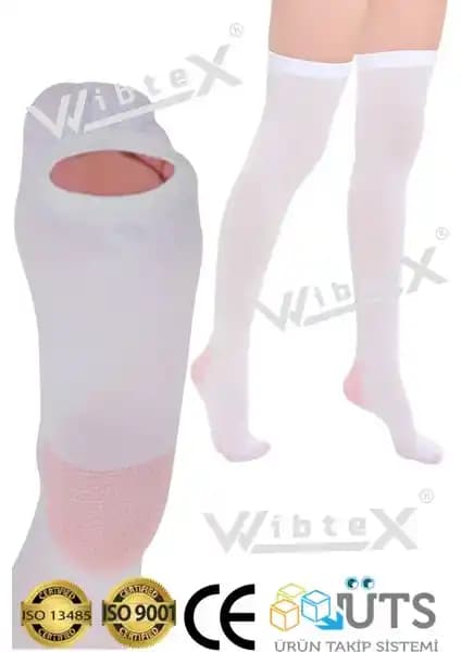 Wibtex Ameliyat Çorabı Diz Üstü Anti-Emboli Güvenli ve Konforlu Tedavi Seçeneği