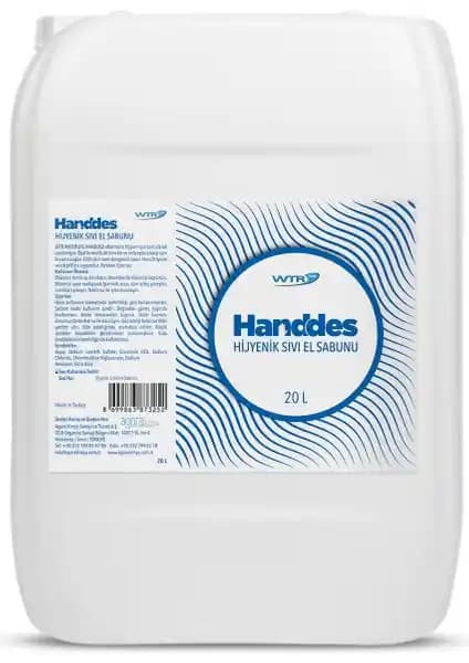 WTR Handdes Hijyenik Sıvı Sabun 20 litrelik Geniş Kapsamlı Temizlik ve Hijyen Çözümü