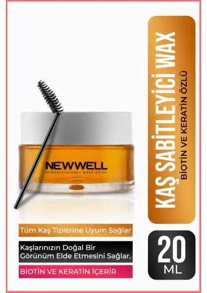 Yeni Nesil Kaş Sabitleyici Wax 20 gr Doğal Görünüm ve Güçlendirme Özellikleri