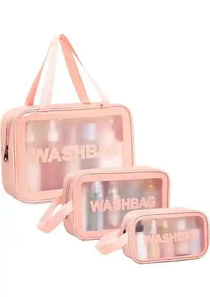 Yongtai Qisem Taşınabilir PVC Su Geçirmez Kozmetik Çantası Günlük ve Seyahat Kullanımı İçin