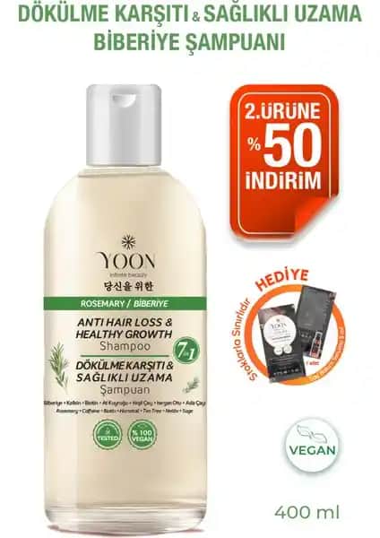 Yoon Saç Sağlığı ve Hızlı Uzama Şampuanı Doğal İçeriklerle Saçları Güçlendirir