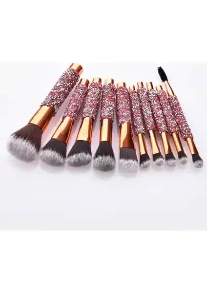 Yüksek Kaliteli Rose Çantalı Makyaj Fırça Seti ile Profesyonel Uygulama Deneyimi