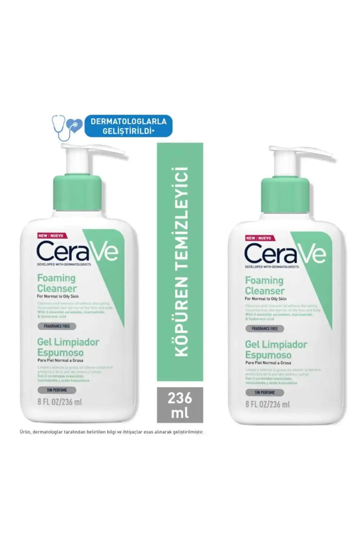 CeraVe Köpüren Temizleyici: Normal ve Yağlı Ciltler İçin Uygun Temizlik Ürünü