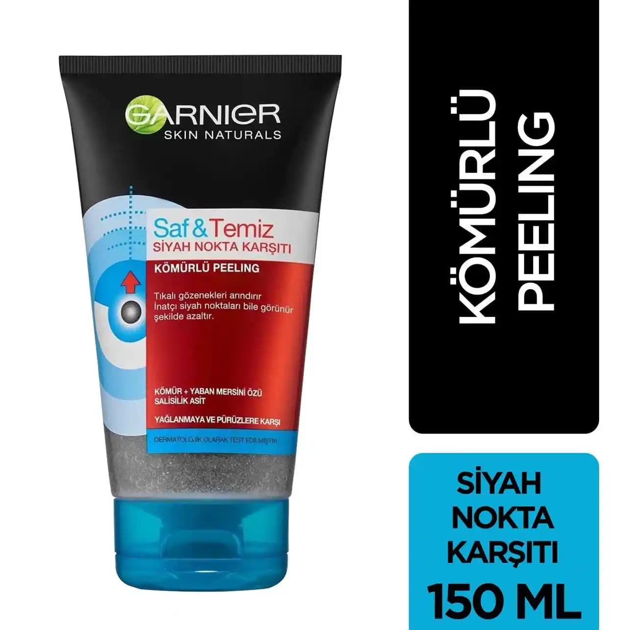 Garnier Kömürlü Peeling ile Derinlemesine Temizlik ve Gözenek Sıkılaştırma