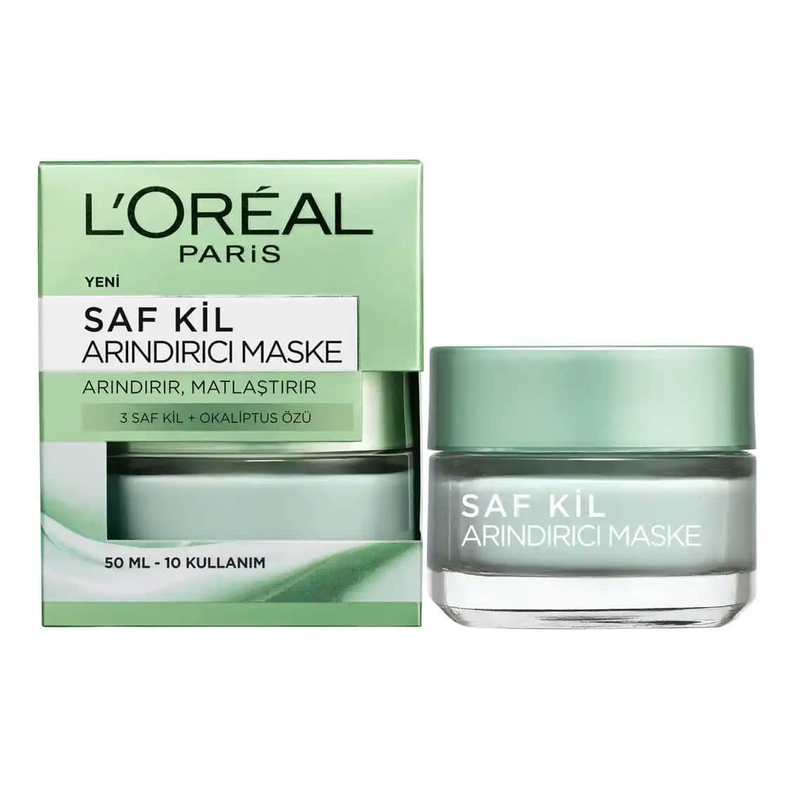 L'Oréal Paris Saf Kil Arındırıcı Maske ile Derinlemesine Temizlik ve Cilt Canlandırma