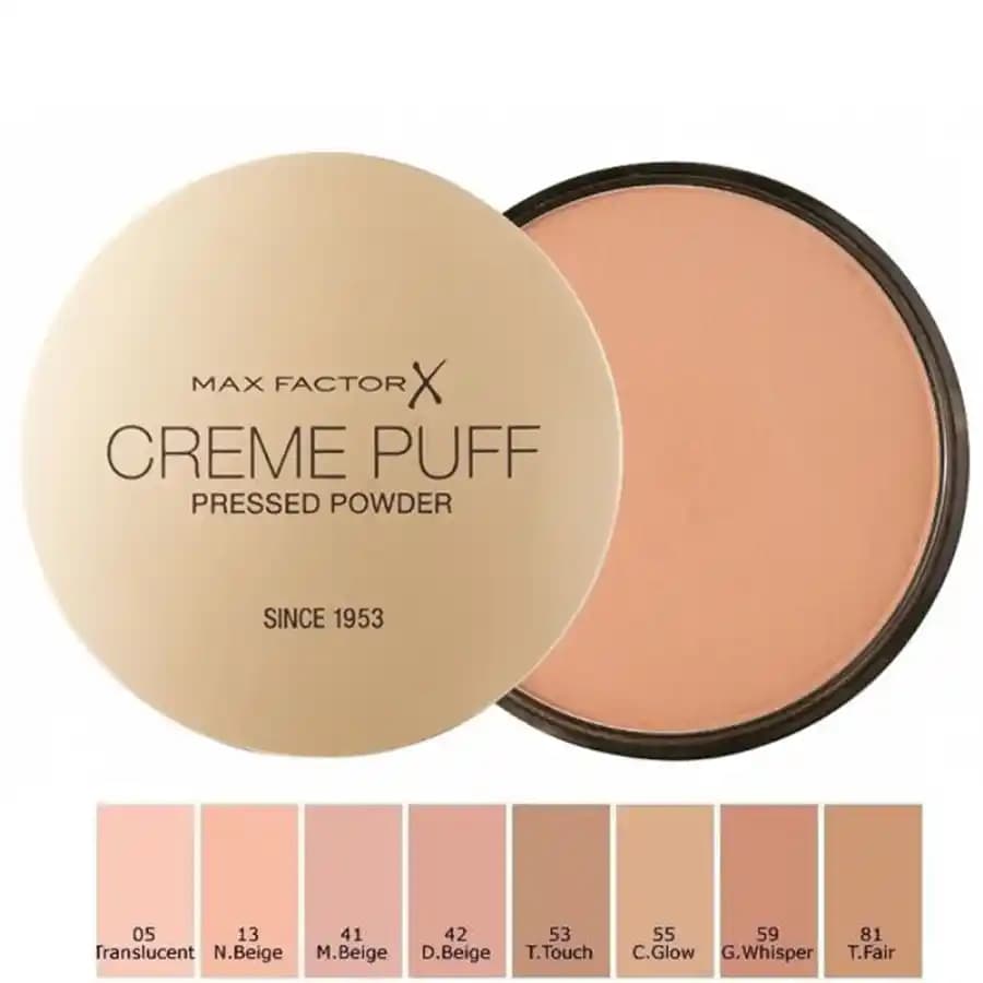 Max Factor Creme Puff: Uzun Süre Kalıcı ve Doğal Görünüm Sağlayan Makyaj Pudrası