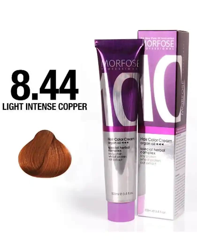 Morfose 8.44 Light Intense Copper Saç Boyası ile Bakır Tonlarında Kalıcı ve Parlak Renk