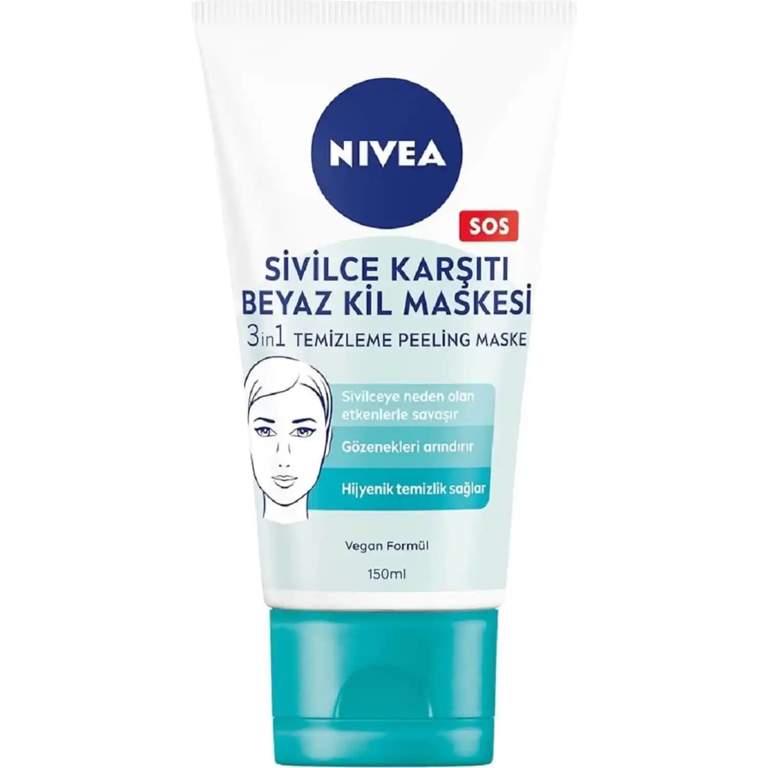 Nivea Beyaz Kil Maskesi ile Cilt Tonunu Eşitleyen ve Parlaklık Sağlayan Doğal Bakım Ürünü