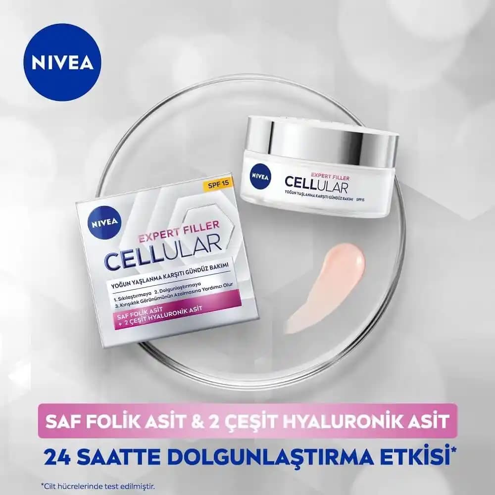 Nivea Cellular Filler Gündüz Kremi ile Cilt Bakımında Etkili Çözümler Sunar