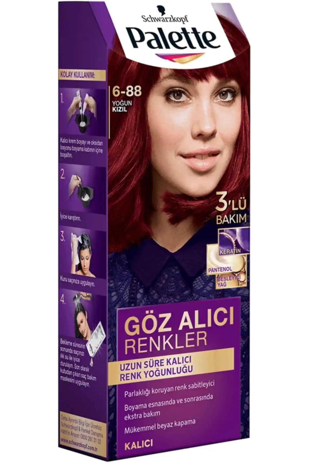 Palette Yoğun Kızıl Saç Boyası ile Kendinizi Yeniden Tanımlayın ve Göz Alıcı Görünüm Elde Edin