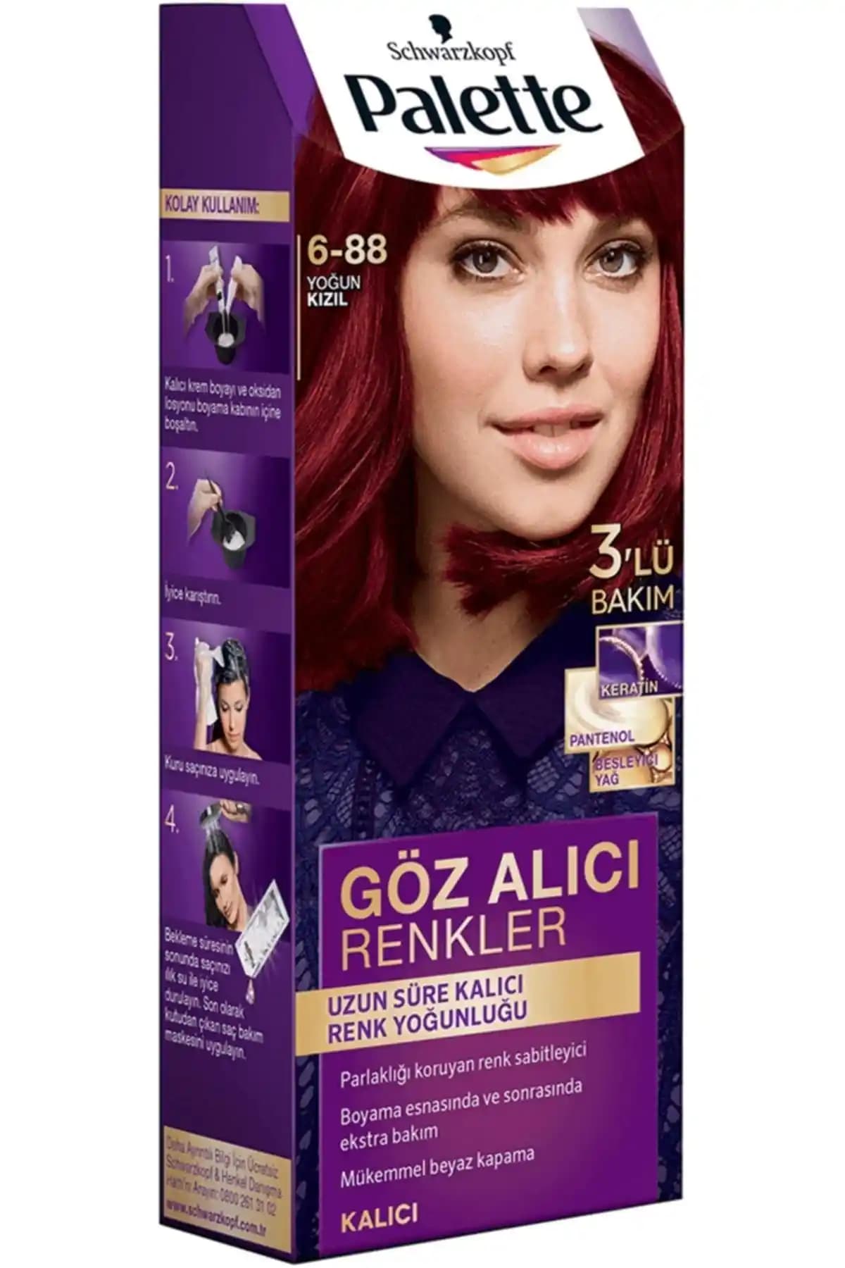 Palette Yoğun Kızıl Saç Boyası ile Kendinizi Yeniden Tanımlayın ve Göz Alıcı Görünüm Elde Edin