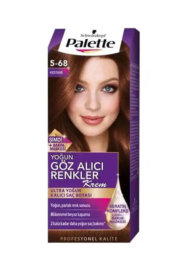 Saç Boyası Renk Kodları ve Palette 5.68 Kestane Tonunun Özellikleri