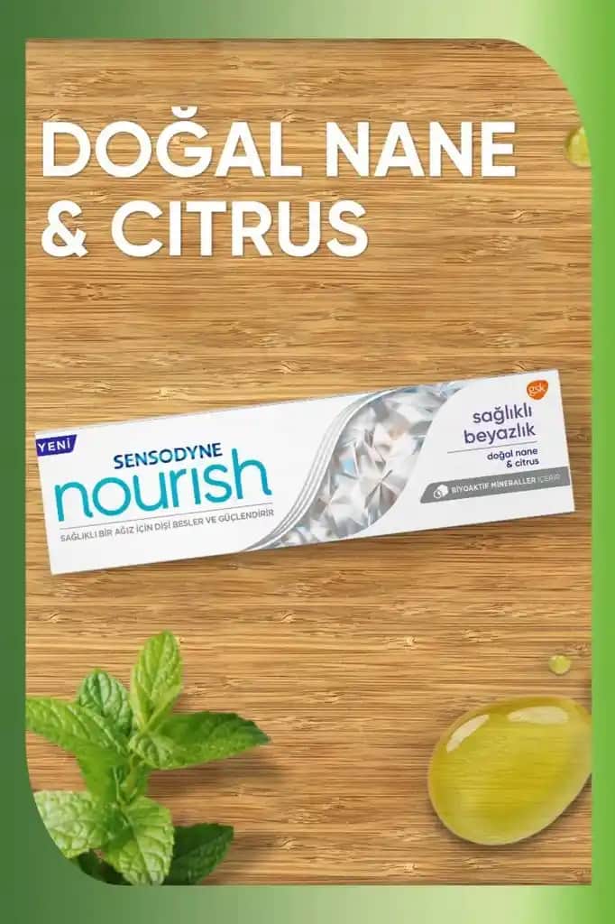 Sensodyne Nourish 50 ml Hassas Dişler İçin Günlük Kozmetik Diş Macunu Ürünü