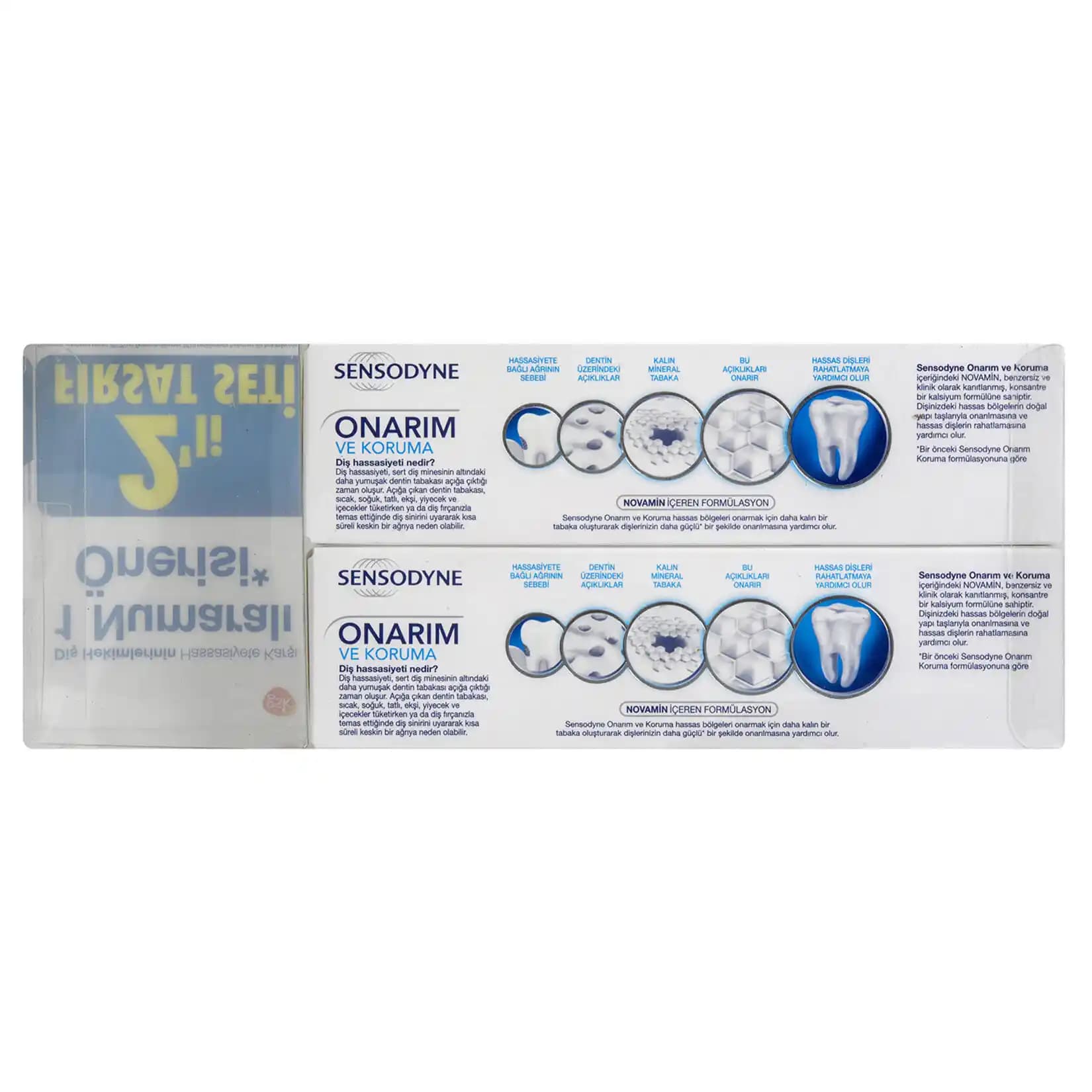Sensodyne Onarım ve Koruma 2x75 ml Fırsat Paketi Hassas Dişler İçin Uygun Çözüm