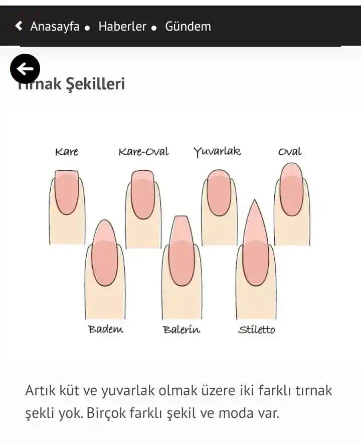 Tırnak Boyutları ve Şekilleri: Sağlık ve Estetik İçin Bilmeniz Gerekenler