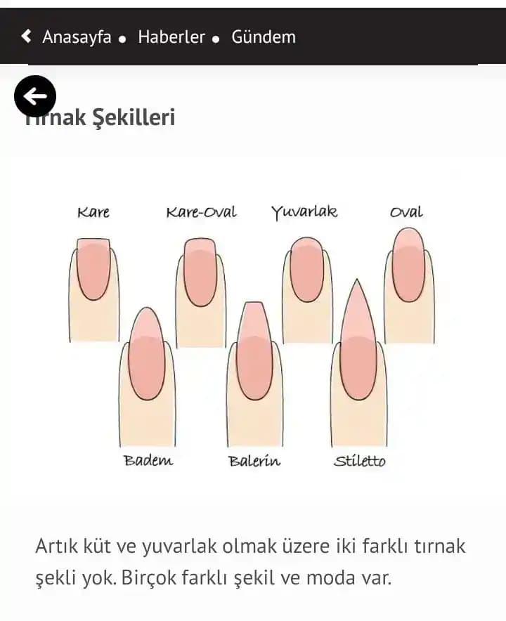 Tırnak Boyutları ve Şekilleri: Sağlık ve Estetik İçin Bilmeniz Gerekenler