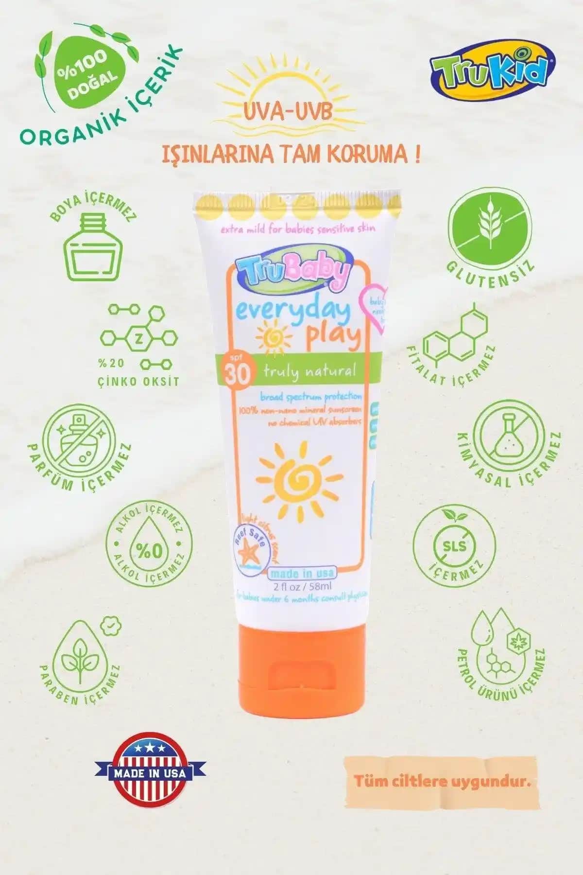 Trubaby Güneş Kremi Çocuklar İçin Güvenilir ve Etkili Güneş Koruma Çözümü