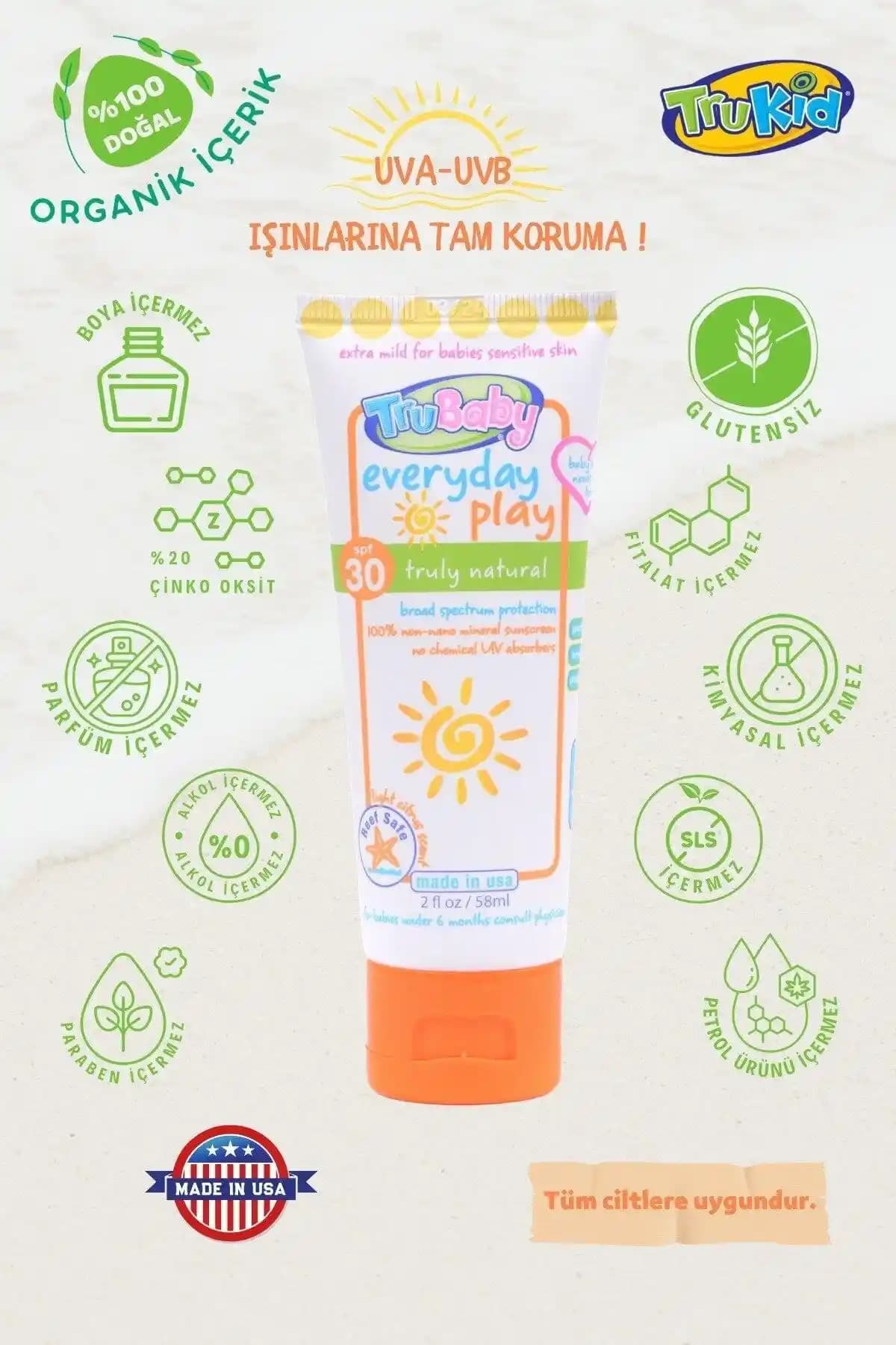 Trubaby Güneş Kremi Çocuklar İçin Güvenilir ve Etkili Güneş Koruma Çözümü