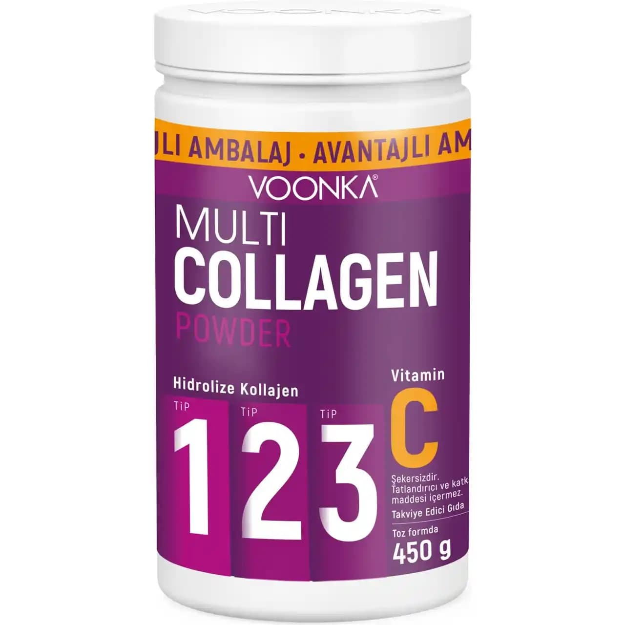 Voonka Multi Collagen Powder 450 Gr ile Cilt ve Sağlık Destekleyici Kollajen Takviyesi