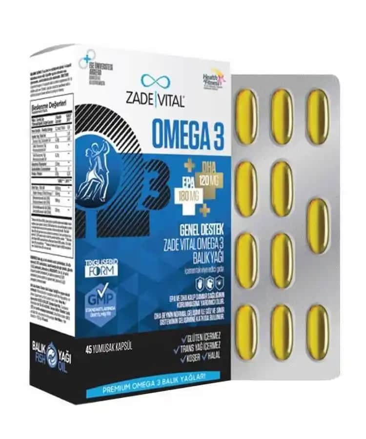 Zade Vital Omega 3 Balık Yağı Premium ile Sağlıklı ve Güzellik Destekleri