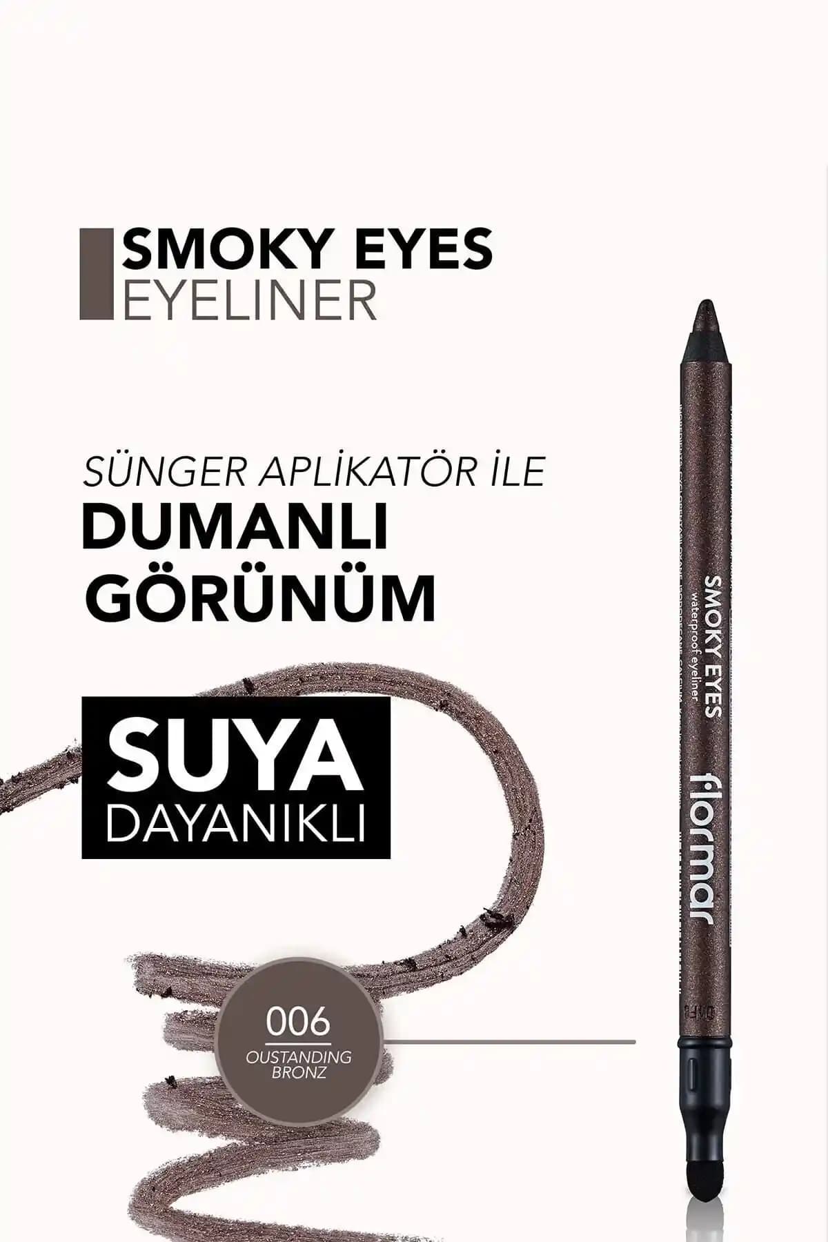 Flormar Smokey Eyes Göz Kalemi ile Zengin Renk ve Uzun Süre Kalıcı Göz Makyajı
