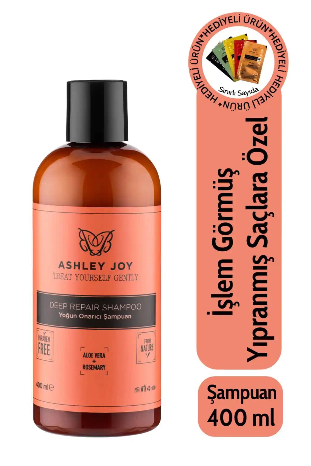 Ashley Joy Yoğun Onarıcı Şampuan ile Hasar Görmüş Saçlarınızda Derinlemesine Bakım ve Güçlendirme