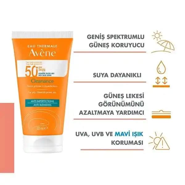 Avène Cleanance SPF50+ Güneş Koruyucu Hassas ve Problemli Ciltler İçin Güvenilir Koruma