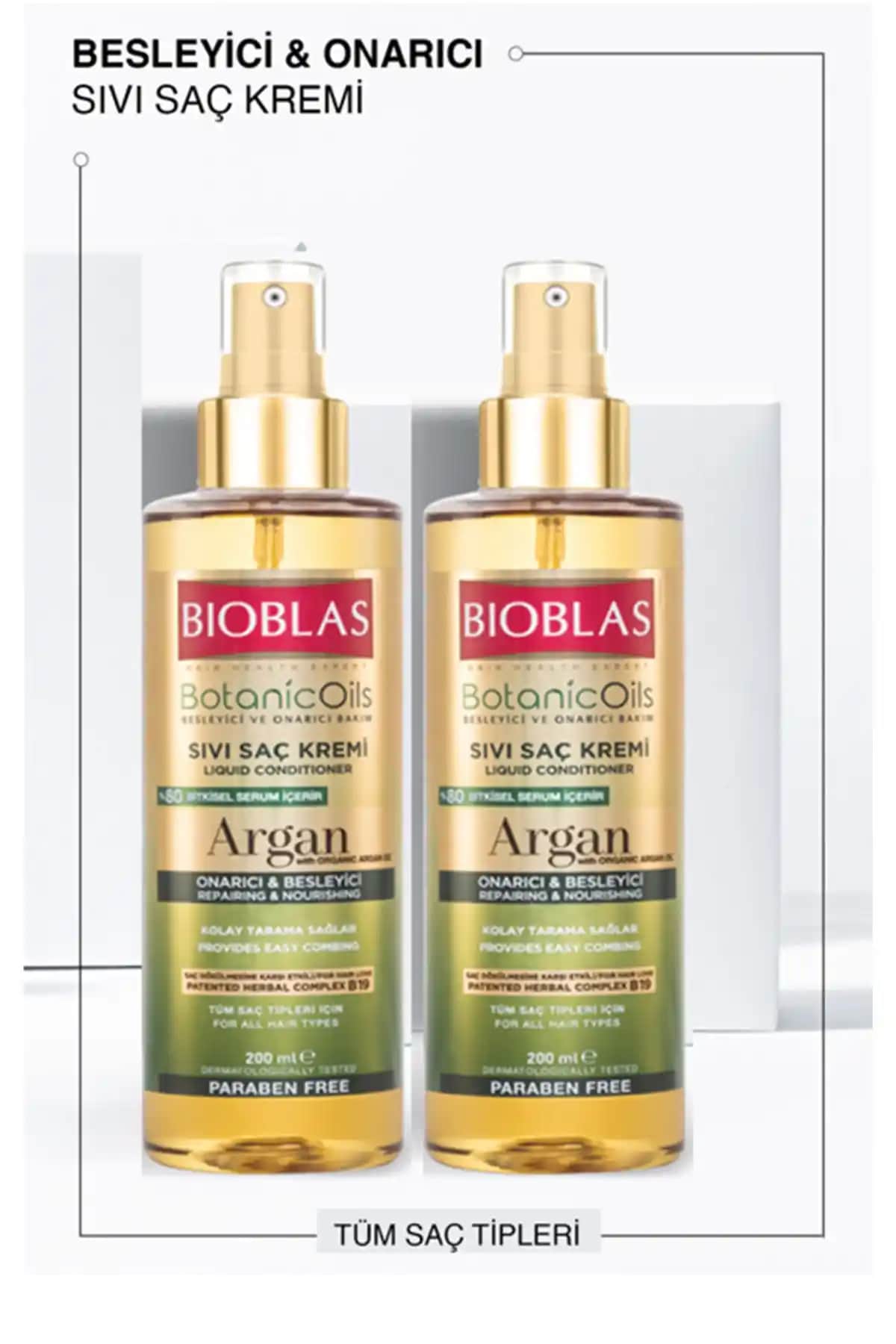 Bioblas Argan Yağlı Sıvı Saç Kremi: Doğal İçeriklerle Güçlendirilmiş Saç Bakım Çözümü