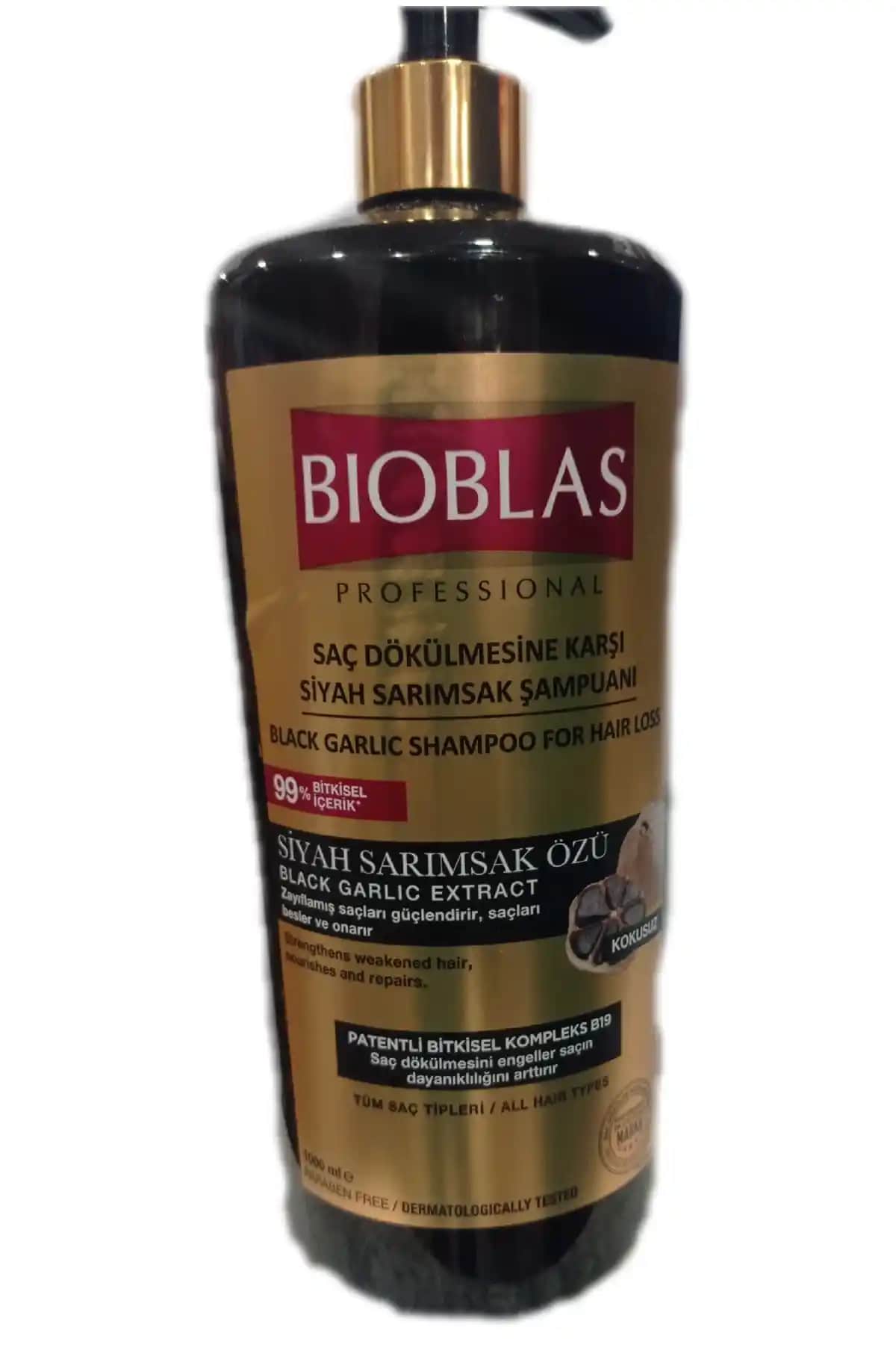 Bioblas Siyah Sarımsak Şampuanı 1000ml ile Doğal ve Güçlü Saç Bakımı