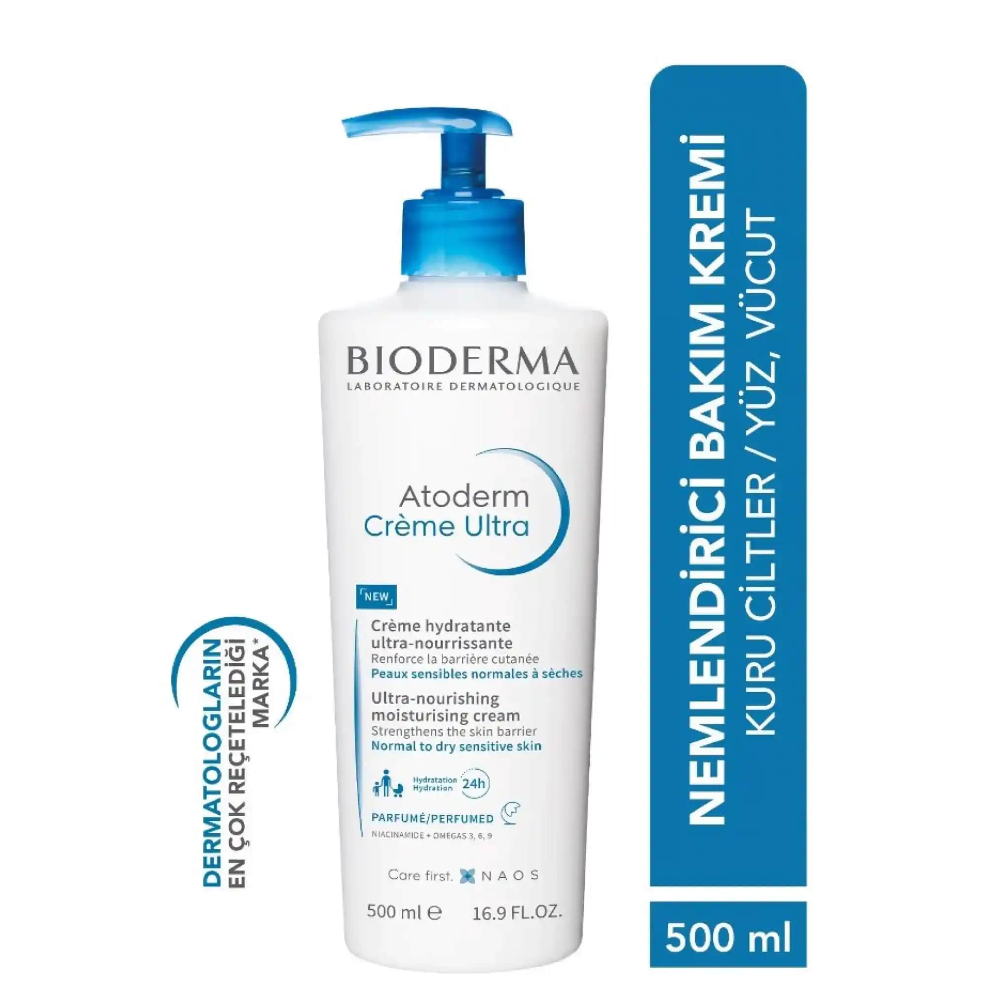 Bioderma Atoderm 500: Hassas ve Kuru Ciltler İçin Güçlendirici Nemlendirici Ürün